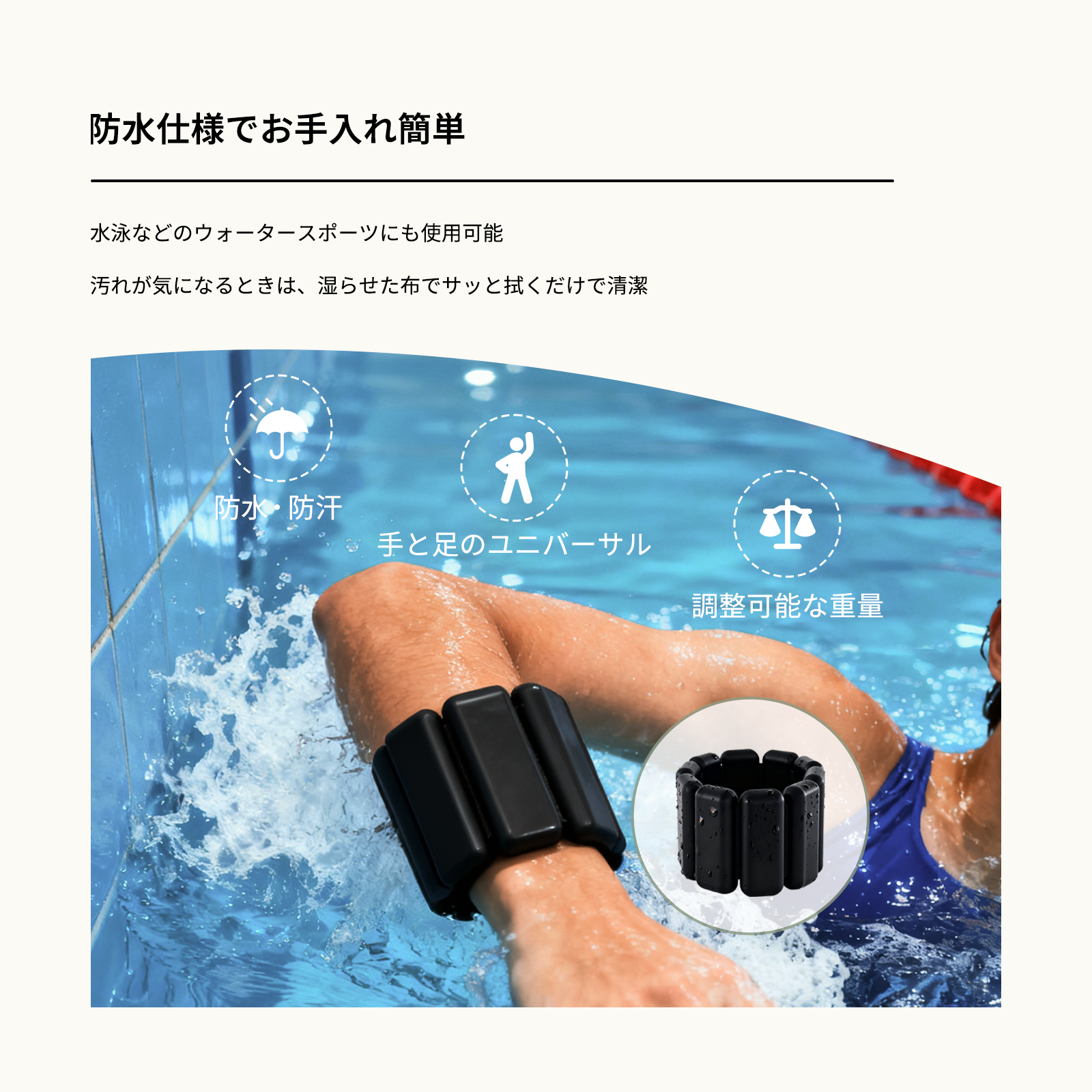 アンクルウェイト　鉄棒10本内蔵　重さ1.18kg アンクルウェイト – miyabipilates